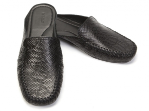Мужская домашняя обувь  FAMILY черный ромб, размер 41-46 ― интернет-магазин Alexander
