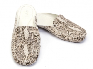 Женская домашняя обувь  FAMILY питон бежевый, размер 36-40 ― интернет-магазин Alexander