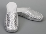 Женская домашняя обувь  FAMILY кроко серебро, размер 36-40