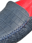 Мужская домашняя обувь  FAMILY кроко синий красный, размер 41-46