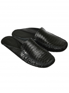 Мужская домашняя обувь  FAMILY питон черный, размер 41-46 ― интернет-магазин Alexander