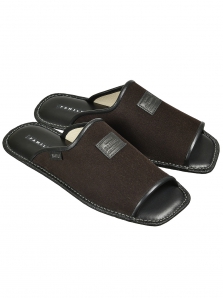 Мужская домашняя обувь  FAMILY замша коричневый, размер 41-46 ― интернет-магазин Alexander
